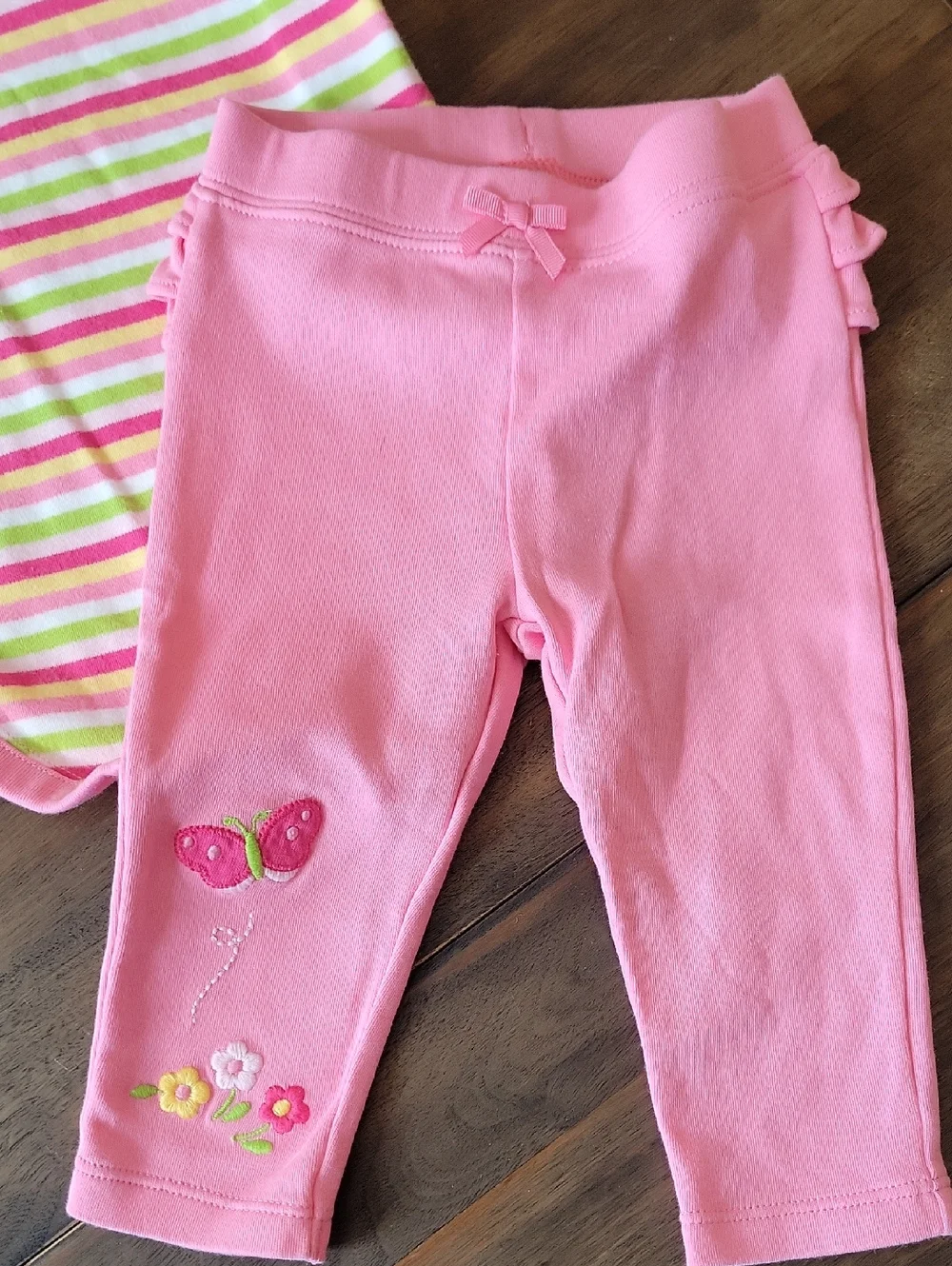 Gymboree BRAND NEW BABY BUTTERFLY Embroider Two Piece Coordinating Set Sz 6-12M